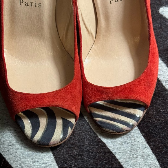 Christian Louboutin 37’s cork wedge heels - Picture 7 of 10